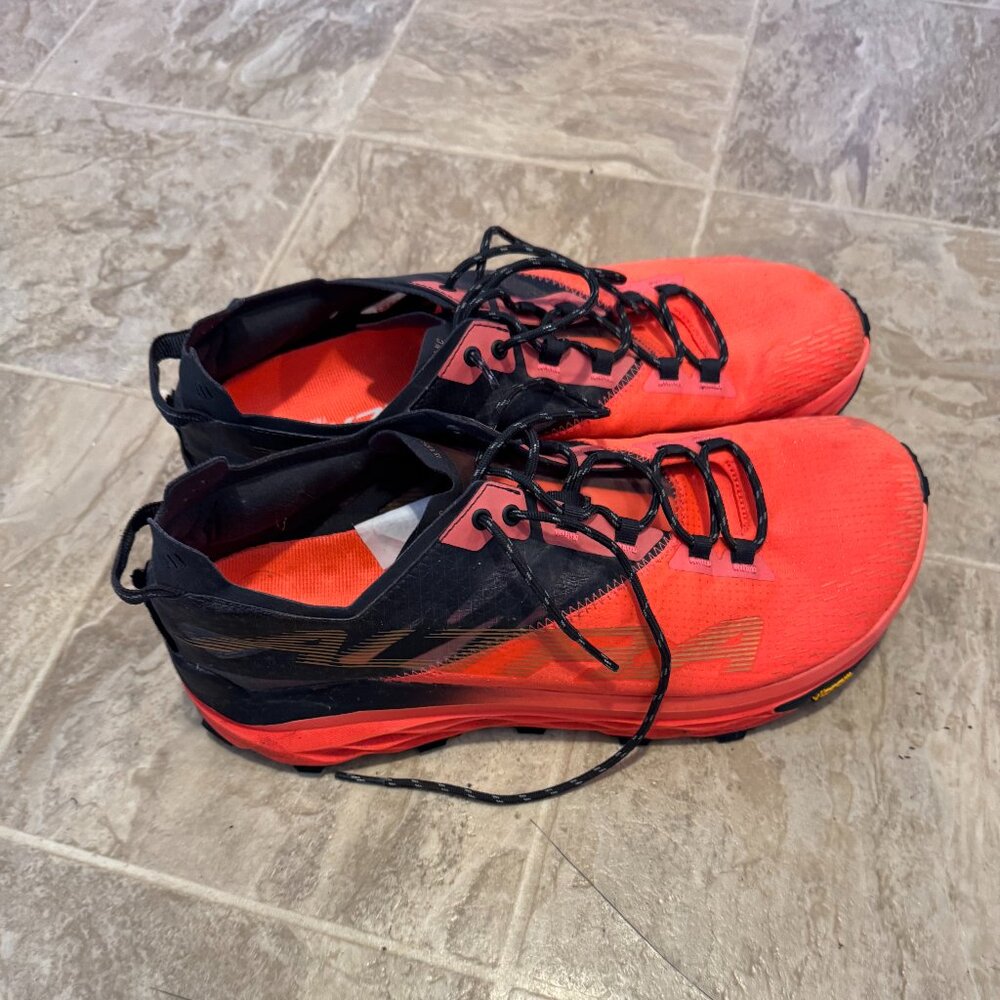Altra Mont Blanc Trail Running Shoe- Mens 12- Orange